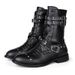 European Warm Series Men's Winter High-top Motorcycle British Style Martin Combat Boots Warm Metal Decorative Elements_vogvips.com
