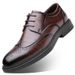 Euro Step Spring And Autumn Business Formal Leather For Men, Casual Soft Sole Bridegroom Wedding Brogue Shoes 9156_vogvips.com
