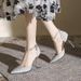 Small Size313233Baotou Sandals For Women, Unique Design, Elegant Style, Thin Heel, One-Strap High Heels, Large Sizes_vogvips.com