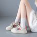 Korean Breathable Little White Shoes Women's Hollow Casual Board Shoes Thick-soled Versatile Muffin Shoes_vogvips.com