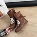 Women Boxing Boots Small Size 313233 Thick Sole Height Increasing Melard Women's Boxing 2025 Autumn Winter New Fashion Boots_vogvips.com