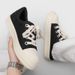 Sneakers Men's High Street Chunky White Black Platform Low Top Bread Shoes Ugly Cute Big Head Thick Sole Comfort Streetwear_vogvips.com