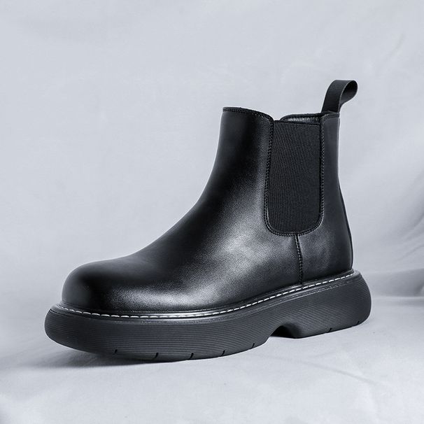 European Warm Series 2025 Autumn Winter New Men's Round Toe Fashion Trend High Top Mid-Calf Flat Martin Boots 86293-R_vogvips.com
