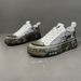 Drip Glue Thick Soled Trendy Board Shoes, Genuine Leather, Versatile, Color Blocked, Men's Casual Shoes_vogvips.com