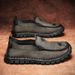 Genuine Loafers Slip On Business Casual Leather Classic Moccasins Breathable Men Flats Soft Driving Shoes_vogvips.com