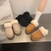 Women's Plush Closed-Toe Winter Bedroom Soft Memory Foam Slippers House Shoes_vogvips.com