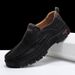 Large-Sized Handcrafted Casual Shoes, Anti-Slip And Wear-Resistant Outdoor Work Shoes, Breathable Low-Top One-Foot Men's_vogvips.com