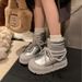 Genuine Leather Thick-Soled Lace-Up Warm Snow Boots For Women 2025 Autumn Winter Fashion Non-Slip Thickened Cotton Shoes_vogvips.com