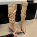 2024 Autumn Winter Versatile Slimming Slouch Pointed Toe Stiletto Heel High Tube Women Melad Over-the-Knee Long Boots_vogvips.com