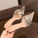 2026 Summer New Pointed Toe One-Strap Rhinestone High Heel For Women, European And American Style, Sexy Thin Heel,_vogvips.com