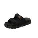 plus Size Women's Platform Sandals Summer Denim Outerwear Velcro Print Beach Slip-On Shoes_vogvips.com