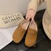 Winter Retro Thick-Soled Heiht-Increasin For Women 2025 Versatile New Slip-On Lazy Shoes With Fleece_vogvips.com
