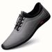 Round Head Men's Soft Sole Lace-up Men's Casual Shoes Driving Men's Shoes_vogvips.com