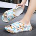 Summer Thick Soled One Line Slipper Home Outdoor Wear, Men's And Women's Cool Slippers, Printed Trendy Sandals, Beach_vogvips.com