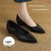 Cameido Water Washed Cowhide French Style Pointed Toe Low Cut Elevator Office Shoes For Spring_vogvips.com