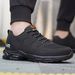 Men's Steel Toe Safety Shoes, Anti-Smashing Anti-Puncture, Fly Knit Upper, EVA Air Cushion Sole For Miners, Construction & Factory Workers_vogvips.com