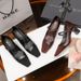Thick Heel High Heels Women's Retro Brown Light Mouth High Heel Single Shoes Square Head One Pedal Soft Leather Commuting Not Tired Feet Women's Shoes_vogvips.com