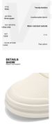 Half Slippers Men's Summer Wear Breathable Men's One-pedal Heelless Office Bag Head Slippers Sports Sandals_vogvips.com