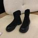 712-8-9 Plus Long Suede Stretch Slim Shoes Thick Legs Tube Circumference High Large Size Women's Boots 41-43_vogvips.com