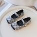 Girls' Chinese Embroidered Silk Shoes – Elegant Hanfu Princess Flats For Toddler & Kids (Black/Cream, Breathable PU Lining & Anti-Slip Sole)_vogvips.com
