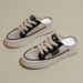 Summer Ins Transparent Mesh Hollow White Shoes Female Students All Match Casual Half Slippers Women's Shoes Trendy_vogvips.com