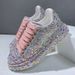 European Designer 2025 New Style Leather Platform Thick-soled Height-increasing Slimming Rhinestone Casual Dad Shoes For_vogvips.com