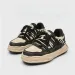 Invisible Height Increasing Thick Soled Men Women Versatile Sports Casual Sneakers Blue Washed Canvas Shoes_vogvips.com