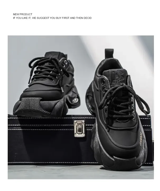 Non-slip Outdoor Sports Men's Shoes Casual Shoes Platform Heightening Dad Shoes Trendy Shoes_vogvips.com