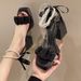 Women's Fairy-Style 2025 New Summer Outdoor High-Heeled Waterproof Platform Transparent Thick-Heeled Sandals_vogvips.com