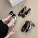 2025 New Arrival French Contrast-Color Hollow-Heel Pumps For Women Stylish And Versatile_vogvips.com