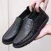 2025 New Casual Leather Breathable Spring And Autumn Slip-On Lazy Shoes Summer Loafers For Men_vogvips.com