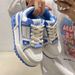 Fashion Sneakers Small White Jogging Women Synthetic PU Splicing Thick Sole Breathable Non Slip Wear Resistant_vogvips.com