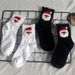 Socks Santa Claus Head Socks Holiday Gift Women's Socks Student Mid Tube Sports Casual Cotton Socks Christmas Socks Women's Warm_vogvips.com