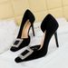 3287-3K63 Fashion Banquet Small Shallow Mouth Xishi Velvet Sparkling Water Diamond Square Head Side Empty High Heel_vogvips.com