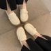 French Le Fu Women's 2025 New Summer Spring Single Thick Soled Explosive Evening Beans With Skirts Small Leather Shoes_vogvips.com