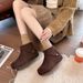 Height Increase Thick Sole 2025 Autumn Winter Fleece Lined New Versatile Korean Style Casual_vogvips.com
