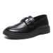 New Fashion Trendy Versatile Slip-on Casual Leather Shoes, Solid Color, Waterproof, Lightweight, And Durable Men's_vogvips.com