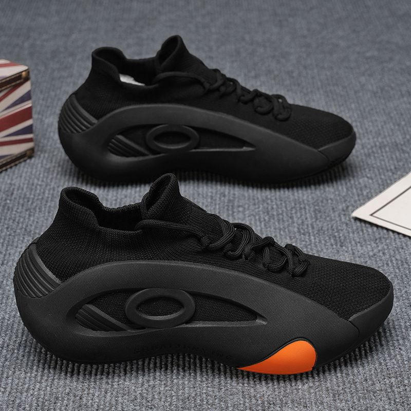2025 Summer Breathable Fly-knit Mesh Men's Shoes Anti-slip New Casual Sports Socks Shoes Niche Design Fashion Shoes Men_vogvips.com