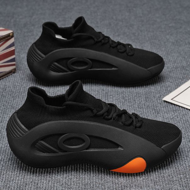 2025 Summer Breathable Fly-knit Mesh Men's Shoes Anti-slip New Casual Sports Socks Shoes Niche Design Fashion Shoes Men_vogvips.com