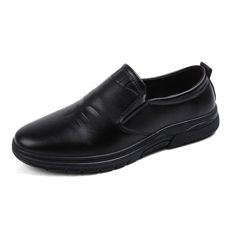 2025 Summer New Fashion Business Work Soft Sole Comfortable Breathable Trendy Men's Casual Leather Shoes_vogvips.com
