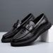 Autumn Casual Leather Versatile Business Korean British Style Youth Trend Loafers Men's Driving Shoes_vogvips.com