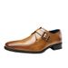 2026 New Pointed Business Dress Leather Men Buckles For Office And Wedding Gentlemen With Mengke Shoes_vogvips.com