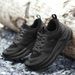 Men's Hiking Shoes Suede Leather Outdoor Shoes Wear-resistant Men Trekking Walking Hunting Tactical Sneakers_vogvips.com