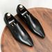 【 Promotion 】 Pointed For Men's Business Formal Wear, Genuine Leather Top Layer, Cowhide Sole, Casual Shoes, Brown_vogvips.com