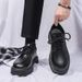 Men's Shoes New Business Leather Shoes For Teenagers, British Style, Thick Soled Suits, Men's Versatile Fashion Shoes_vogvips.com