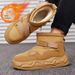 Men's Winter Snow Boots Thick Sole Fur-Lined Anti-Slip Outdoor Warm Short Boots For Cold Weather_vogvips.com