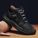 High-Top Large-Size Leather Breathable Loafers For Autumn And Winter, Casual Men's Leather Shoes, Trendy Goodyear-Welted_vogvips.com