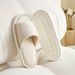 Japanese-style Cotton And Linen Slippers, Suitable For All Seasons, Women's Indoor Home High-end Linen Sweat-absorbing Slippers, Fabric Slippers For Men_vogvips.com