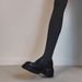 Soft Leather Version Of Platform Muffin Lazy One-pedal Loafers Women's British Small Leather Shoes Single Shoes_vogvips.com
