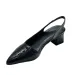 Women's Pointed Toes Pumps Mid Chunky Heels Slingback Sandals Shoes Summer New Vintage Woman Lady Female Sandals Slippers Shoes_vogvips.com